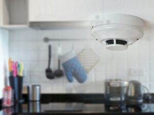 smoke alarm in kitchen